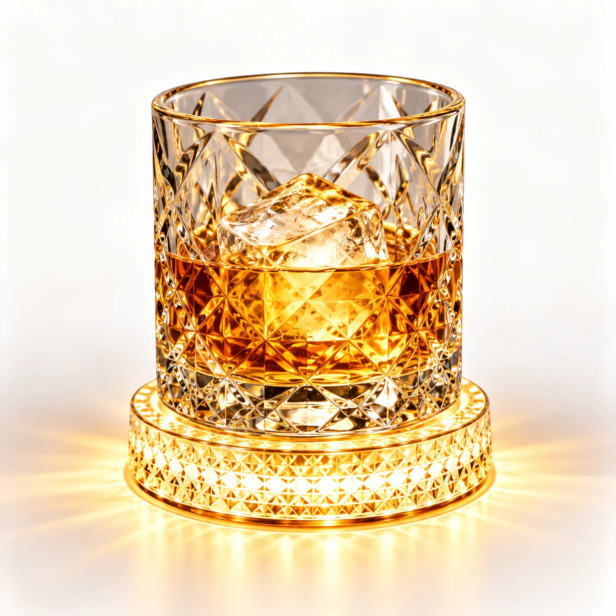 LED Glow Whiskey Glass with Light-Up Base - view 3